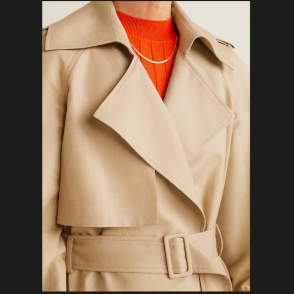 Mango Linen Trench🛍 - Picture 6 of 7